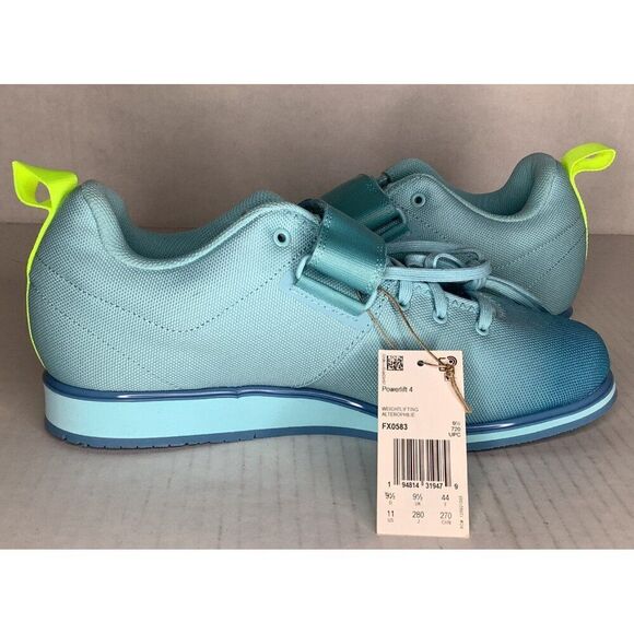 Adidas Powerlift 4 Women's 11B hazy sky/solar yellow Sneakers - New - Picture 5 of 6